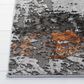 Safavieh Craft CFT820P 9" x 12" Grey and Orange Area Rug, , large