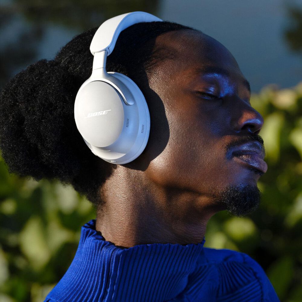 Bose QuietComfort Ultra Wireless Noise Cancelling Over-the-Ear Headphones in White Smoke, , large