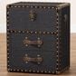Baxton Studio Agatha 2-Drawer Storage Trunk in Black, , large