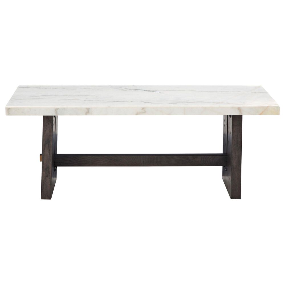 Ashley Burkhaus Coffee Table in White and Dark Brown, , large
