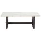 Ashley Burkhaus Coffee Table in White and Dark Brown, , large