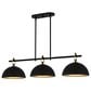 Quoizel Cleo 3-Light Linear Chandelier in Matte Black, , large