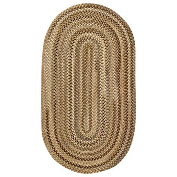 Capel Homecoming 0048-750 11"4" x 14"4" Oval River Rock Area Rug, , large