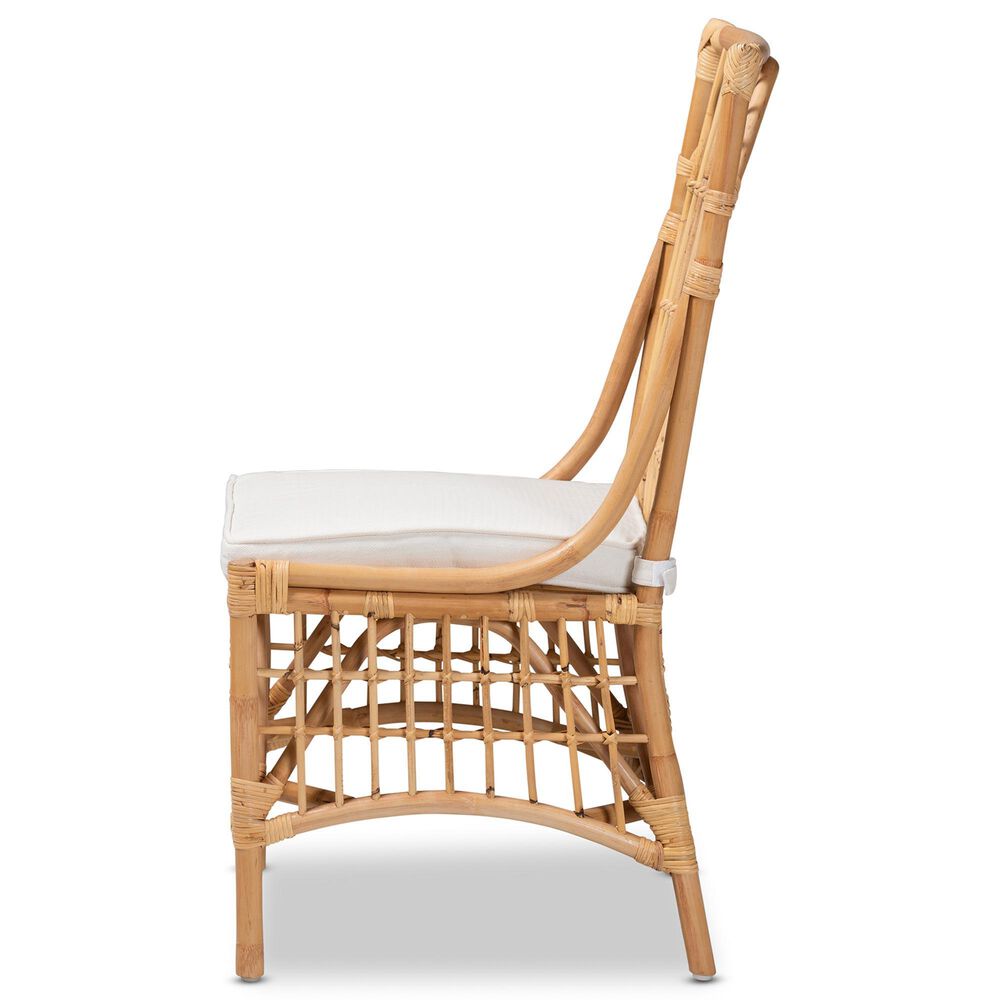 Baxton Studio Rose Side Chair in Natural Brown, , large