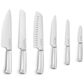 SMEG 50s Retro Style 6-Piece Knife Block Set in White, , large
