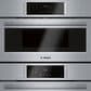 Bosch 800 Series 2-Piece Kitchen Package with 30" Double Speed Combination Oven 30" Gas Cooktop and in Stainless Steel, , large
