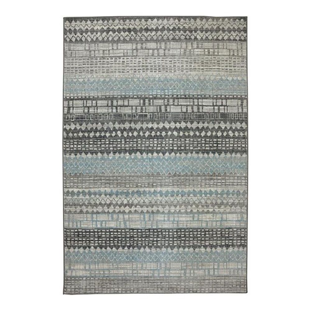 Karastan Euphoria Eddleston 90263-5913 5"3" x 7"10" Ash Grey Area Rug, , large