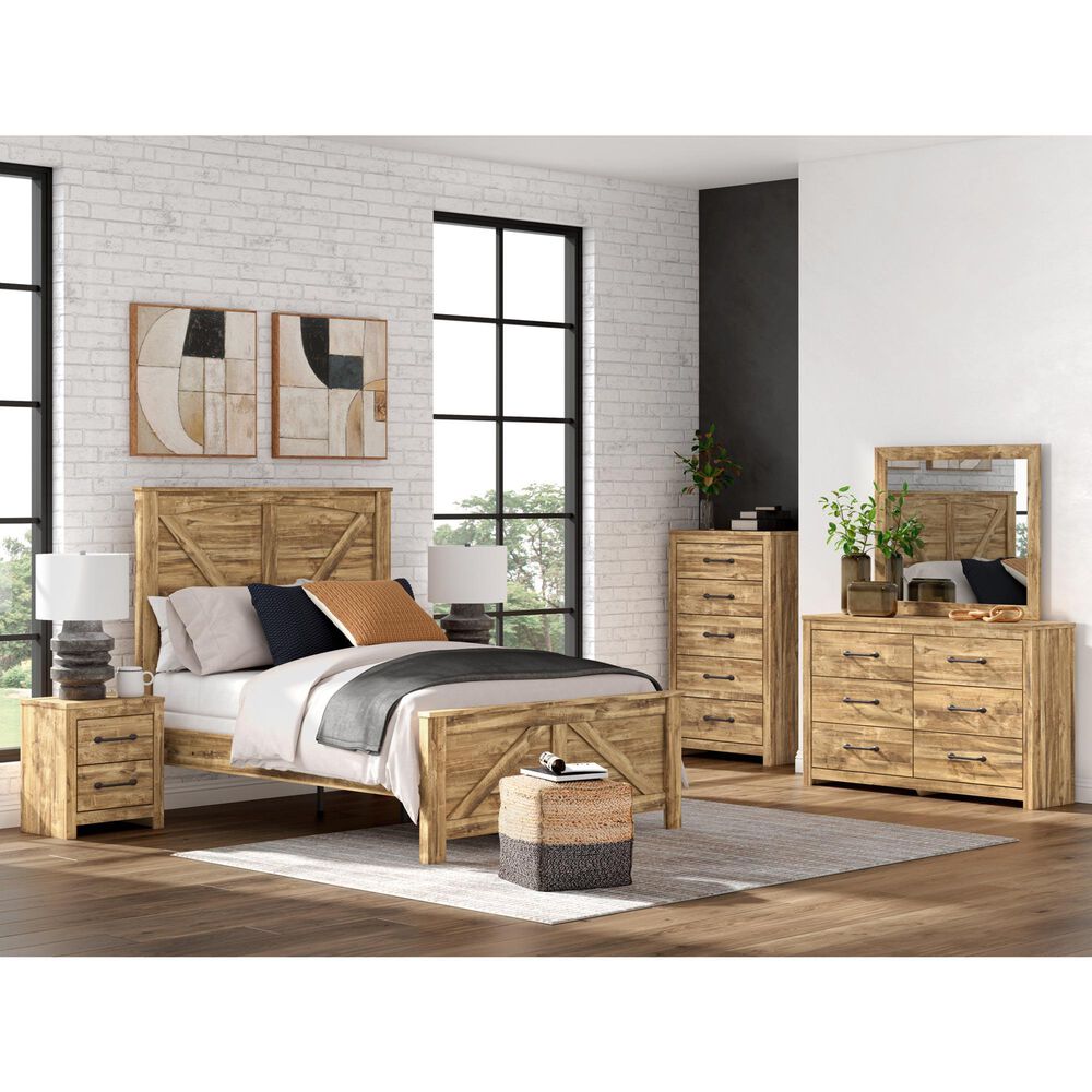 Ashley Maystonna 5-Drawer Chest in Brown, , large
