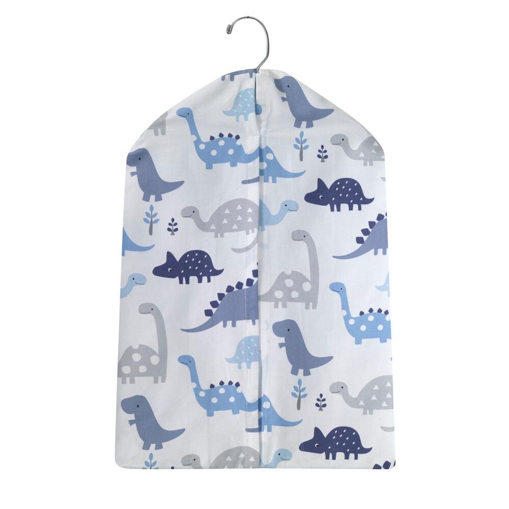 Lambs and Ivy Roar Diaper Stacker in Black, Navy and Tan, , large