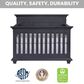 Oxford Baby Weston 2-Piece Crib and Dresser Nursery Set in Midnight Slate, , large