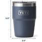 YETI Rambler 16 Oz Stackable Cup with MagSlider Lid in Red and Badge, , large