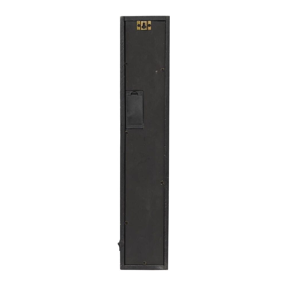 Maple and Jade Battery-Operated Geometric Wall Accent Lamp in Matte Black and Brown, , large