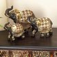 Maple and Jade Eclectic Elephant Sculpture in Gold (Set of 3), , large
