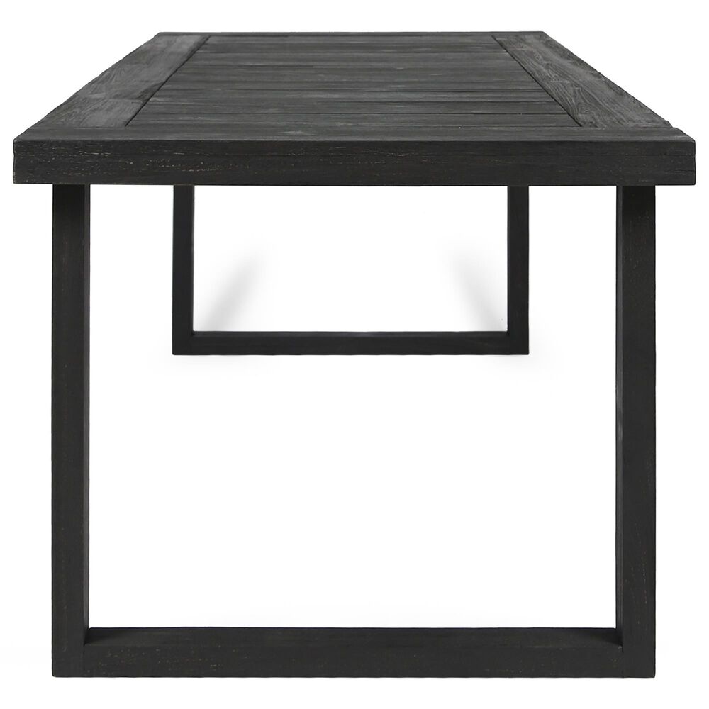 Hearth and Haven 6-Piece Outdoor Dining Set with Light Grey Cushions in Dark Grey, , large