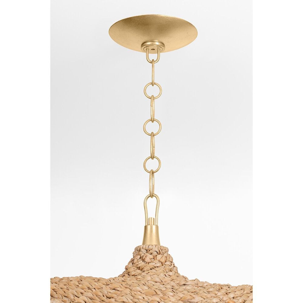 Troy Lighting Levene 21" 1-Light Chandelier in Vintage Gold Leaf, , large