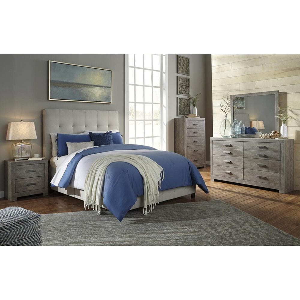 Ashley Dolante Queen Upholstered Bed in Beige, , large