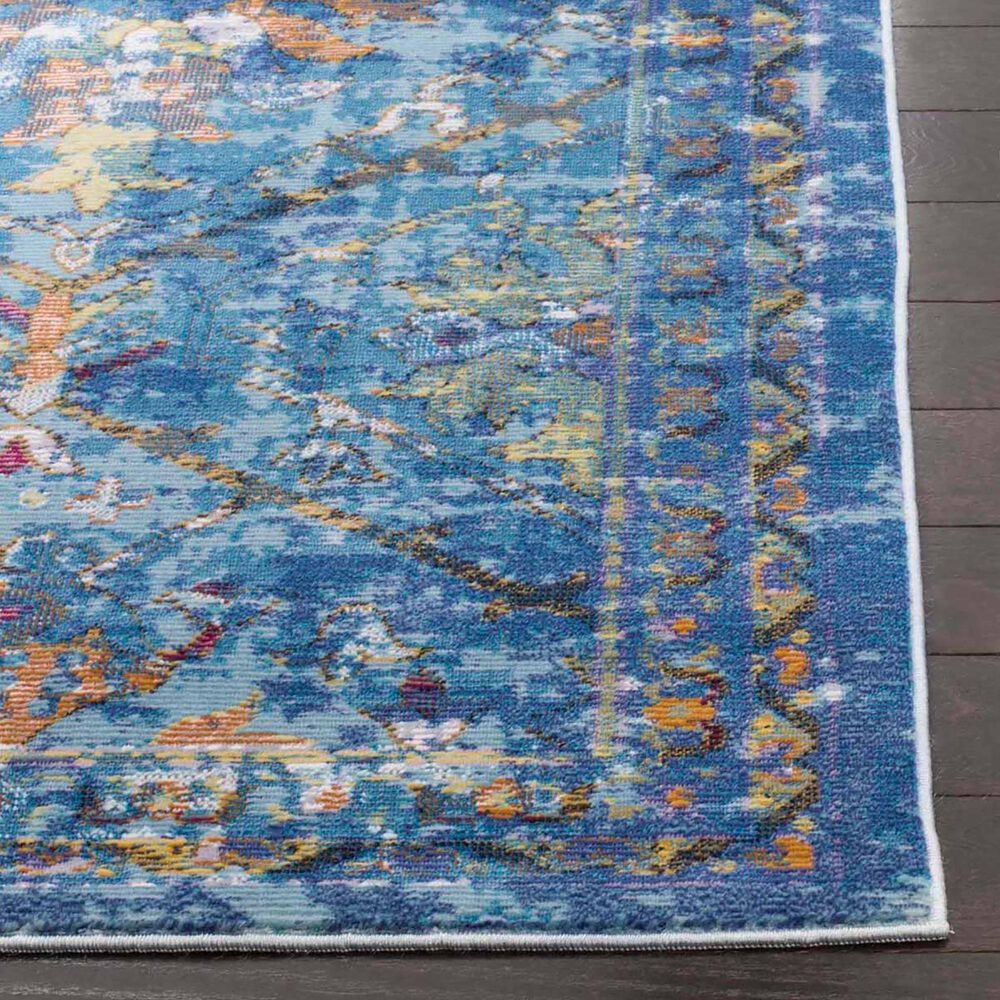 Safavieh Aria Oriental 2&#39; x 8&#39; Blue and Multicolor Runner, , large