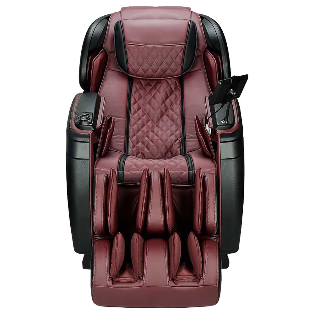 Cozzia Massage Chair in Burgundy and Pearl Black, , large