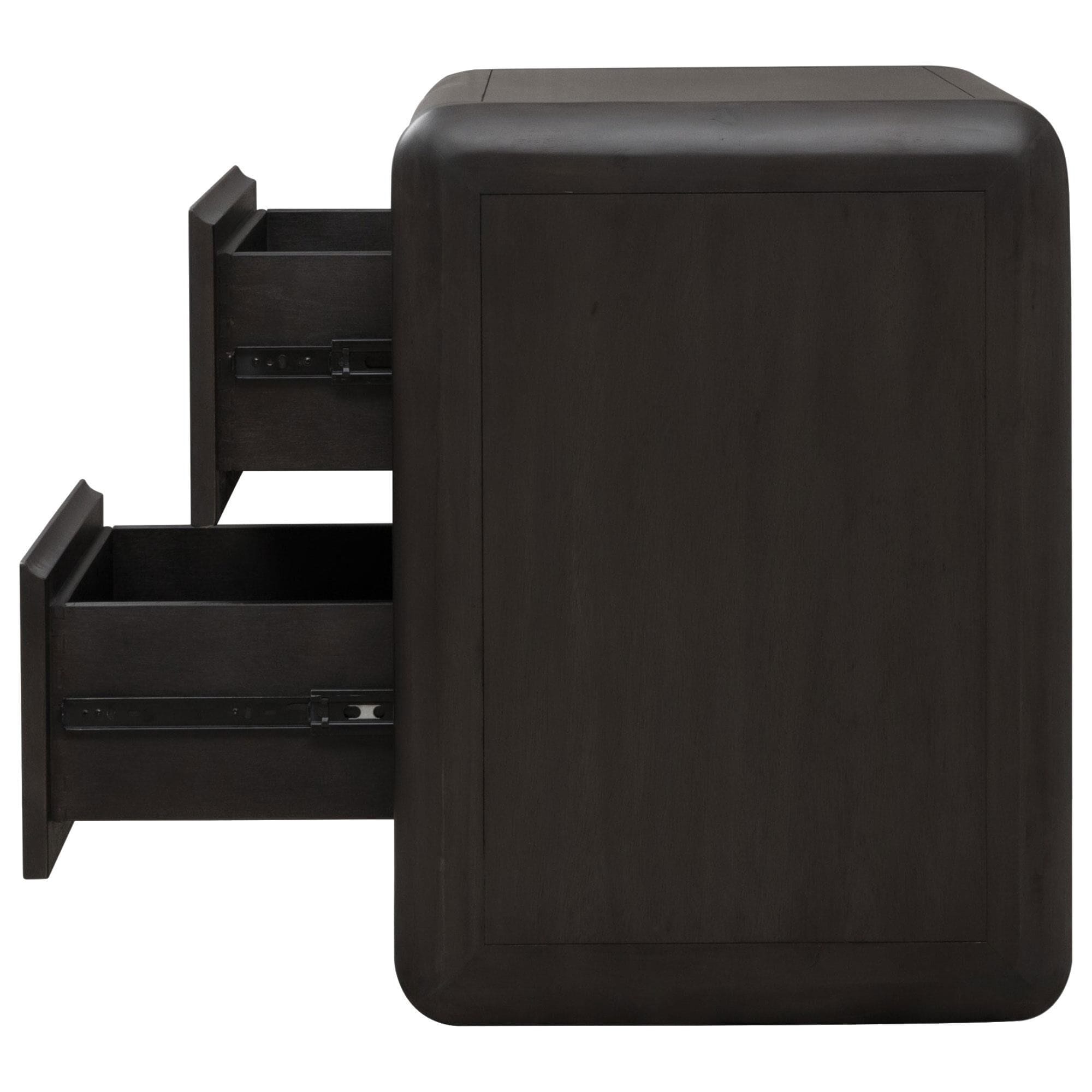 Urban Home Xolani 2-Drawer Nightstand in Jaguar