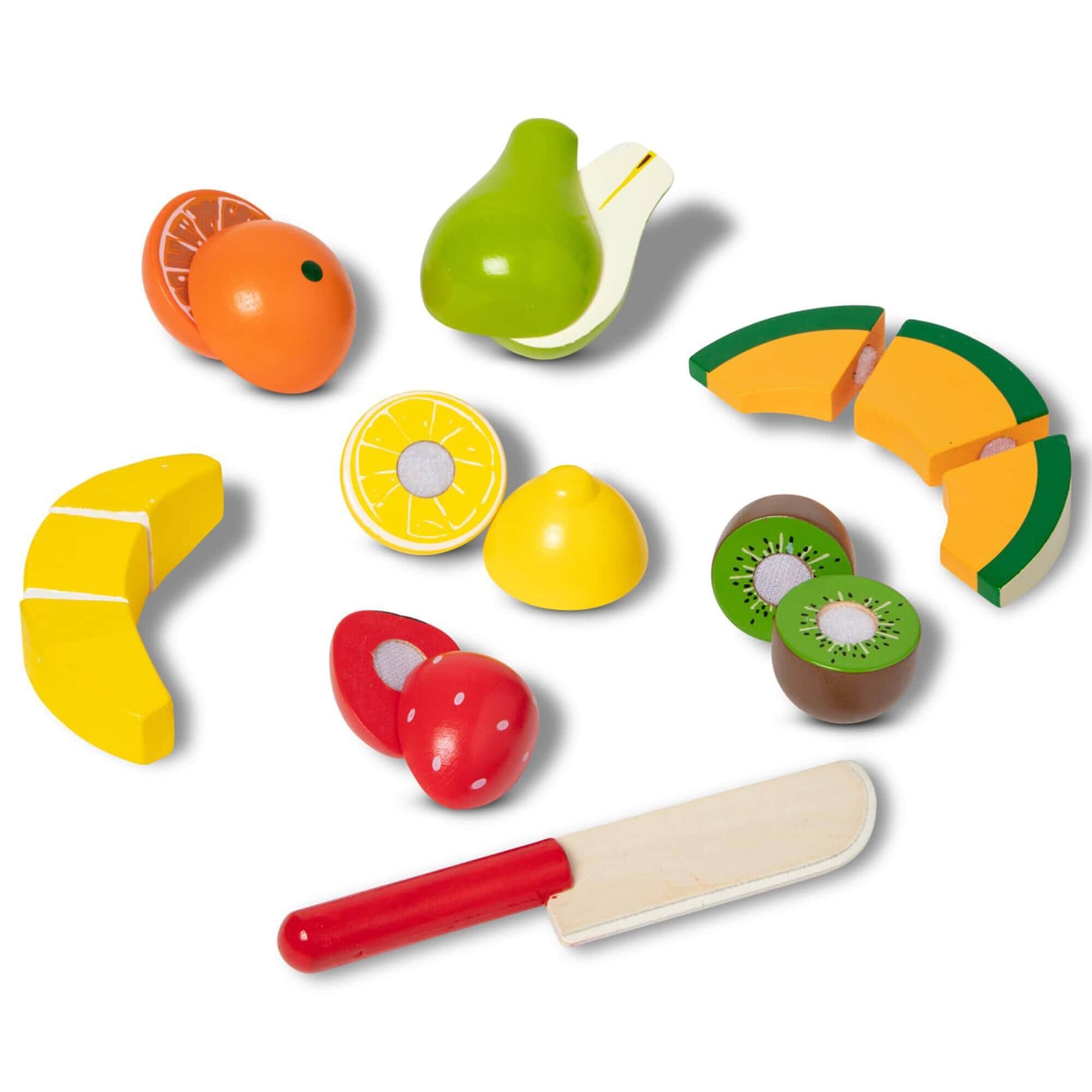 Wooden food cutting 2025 set