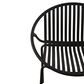 Hearth and Haven Patio Stackable Dining Chair with Breathable Design in Black (Set of 2), , large
