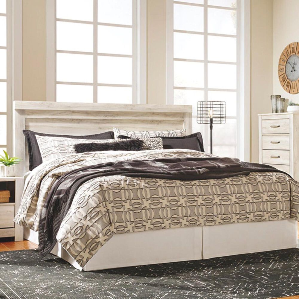Ashley Bellaby King Panel Headboard in Whitewash, , large