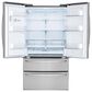 LG 28 Cu. Ft. Capacity 4-Door French Door Refrigerator in Stainless Steel, , large