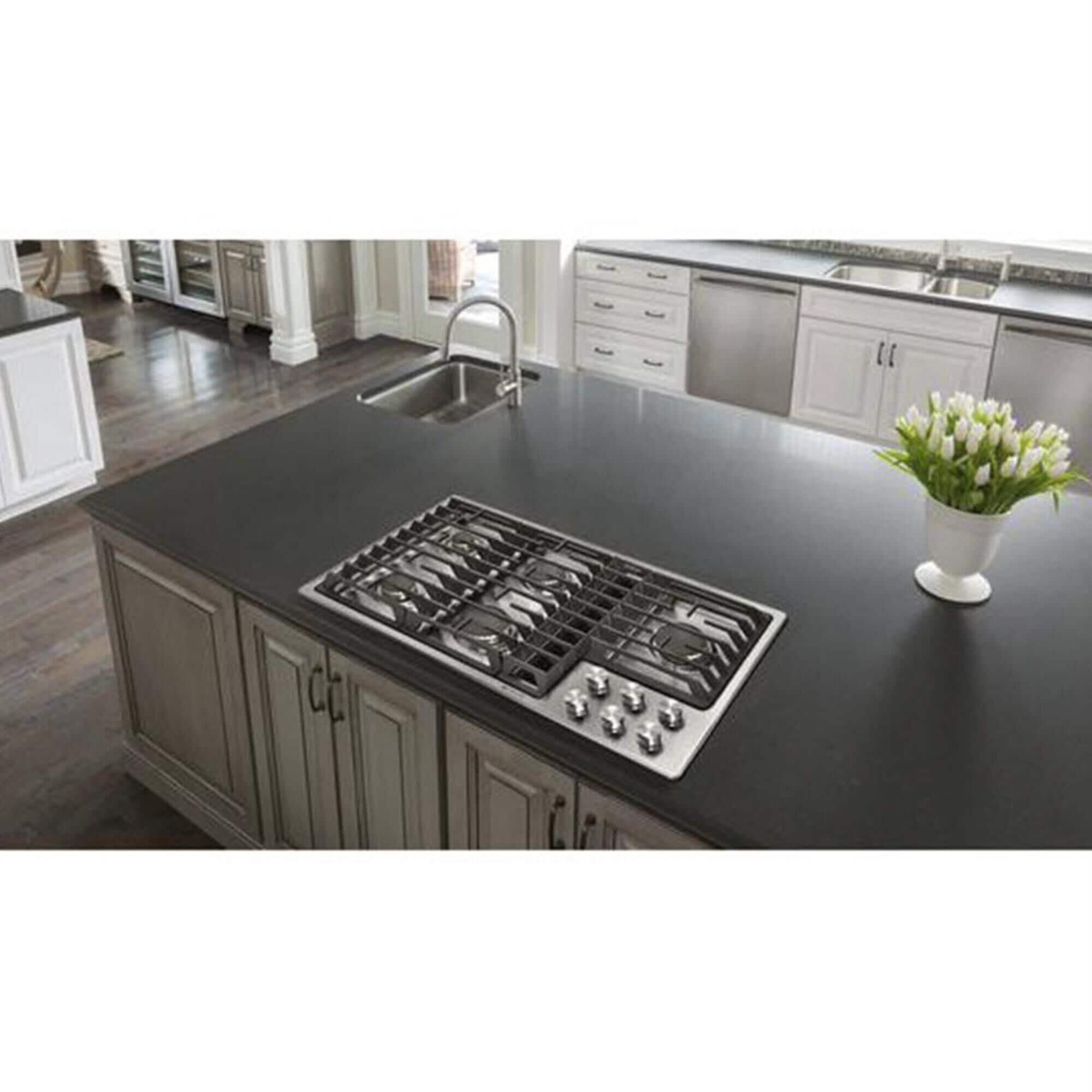 downdraft gas stovetop