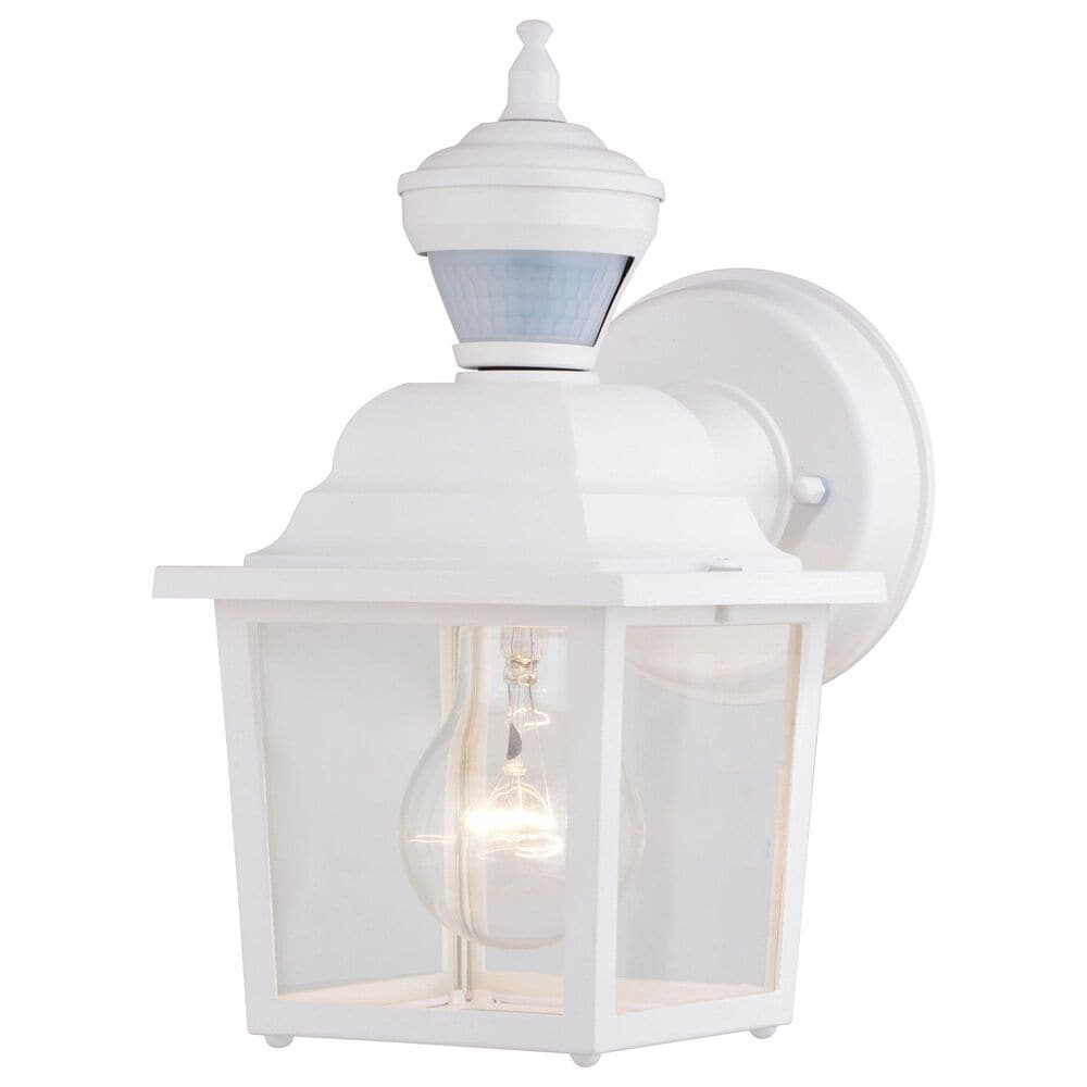 Vaxcel Bedford 5.25" 1-Light Outdoor Motion Sensor Wall Sconce in Textured White, , large