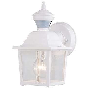 Vaxcel Bedford 5.25" 1-Light Outdoor Motion Sensor Wall Sconce in Textured White, , large