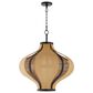 Quorum Monroe 3-Light Pendant in Matte Black, , large