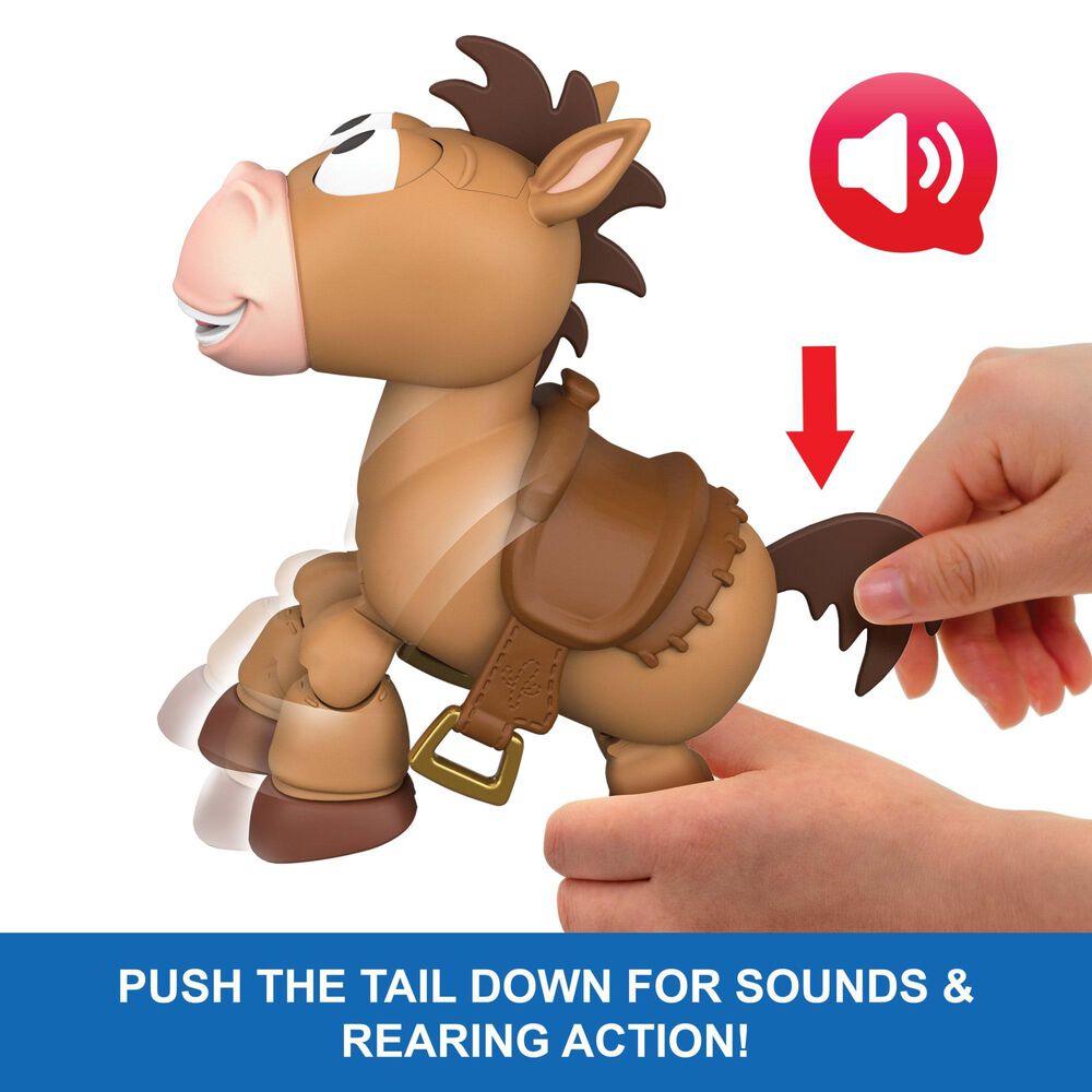 Pixar Toy Story 5 7.5" Lil Partner Bullseye Posing Horse Action Figure with Sounds, , large