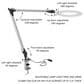 Timberlake Lavish Home LED Task Lamp in Silver, , large
