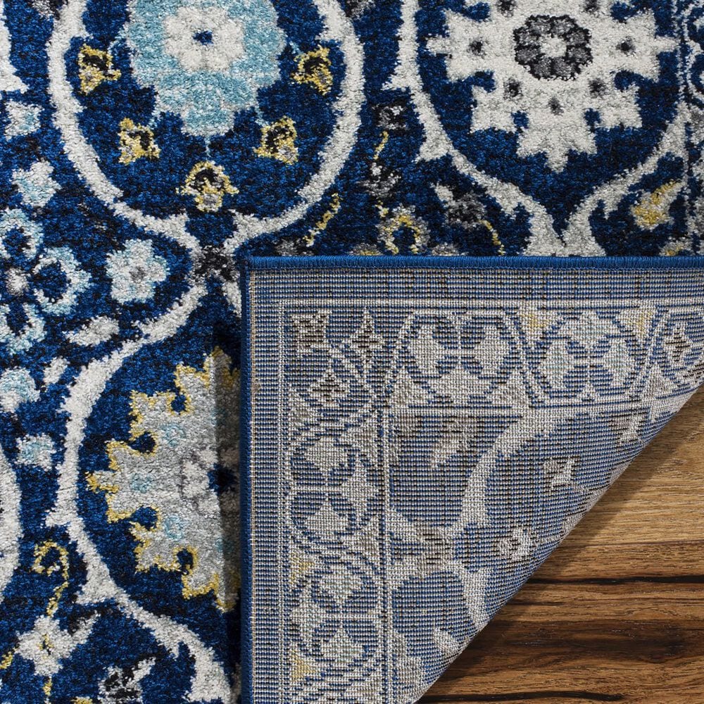 Safavieh Evoke EVK210A 3&#39; x 5&#39; Royal Blue and Ivory Area Rug, , large