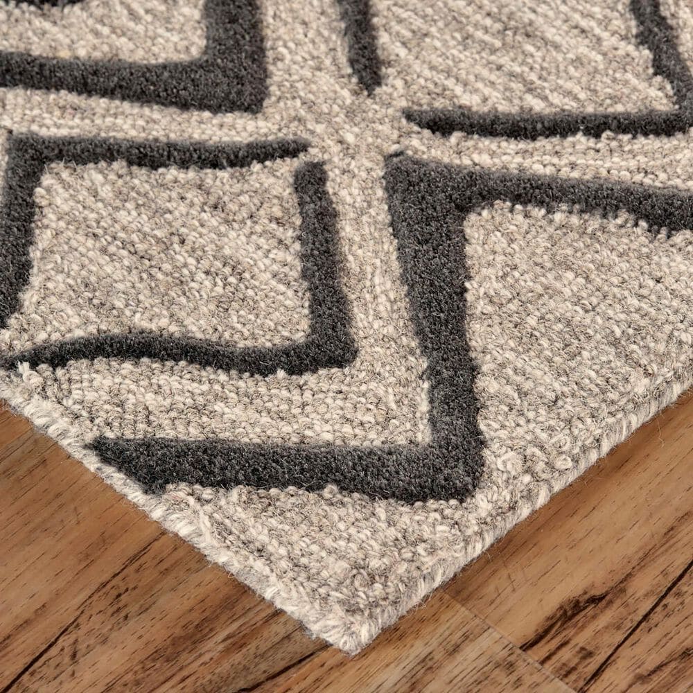 Feizy Enzo 3&#39;6&quot; x 5&#39;6&quot; Charcoal and Taupe Area Rug, , large