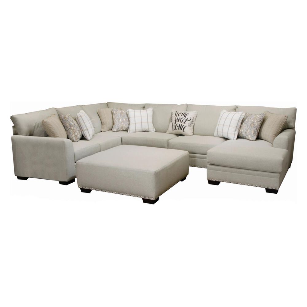 Catnapper Middleton 3-Piece Right Facing Sectional with Chaise in Cement, , large