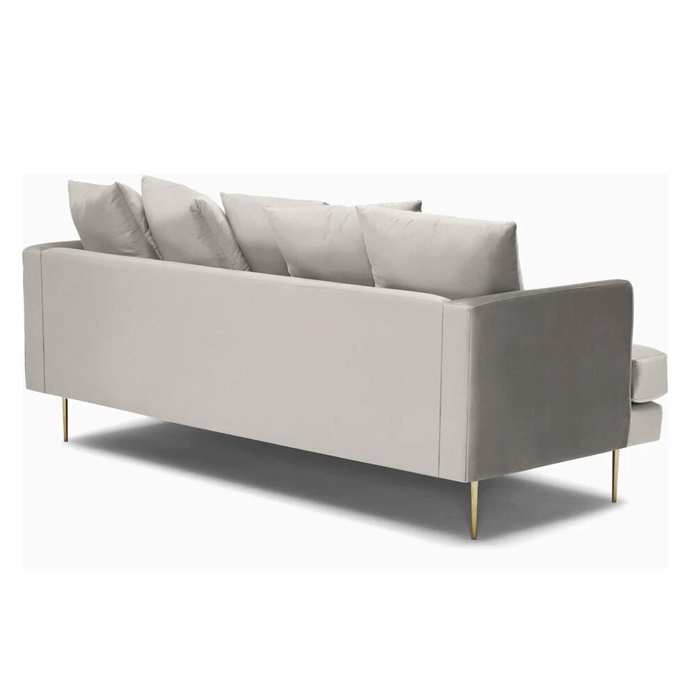Joybird Aime Sofa in Tussah Snow Velvet and Gold, , large