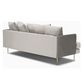 Joybird Aime Sofa in Tussah Snow Velvet and Gold, , large