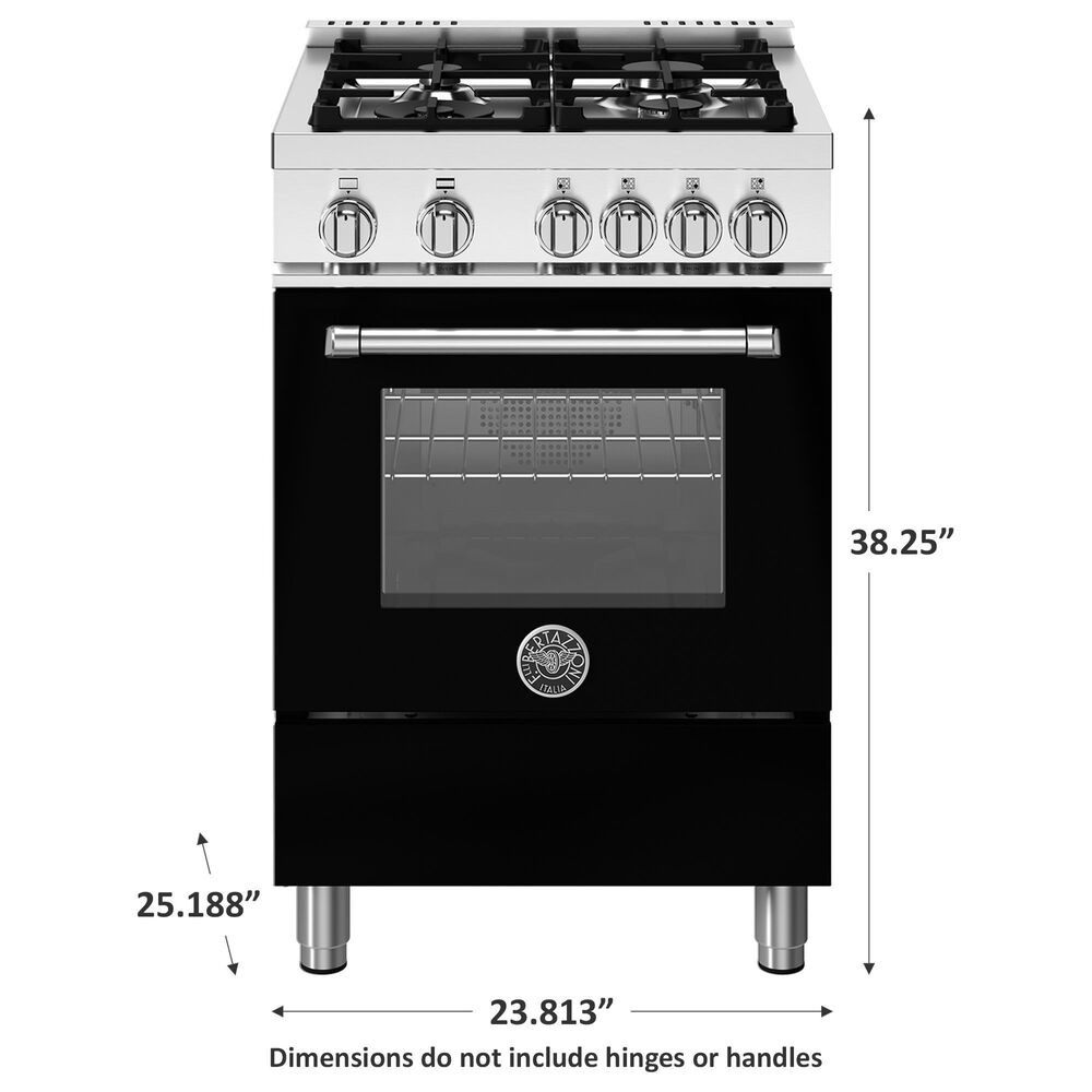 Bertazzoni Master 2.5 Cu. Ft. Freestanding Gas Range in Nero Matt, , large