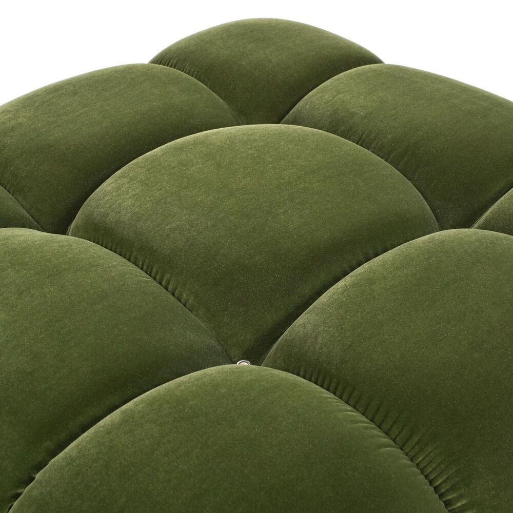 Jennifer Taylor Home Marcel Cocktail Ottoman in Olive Green, , large