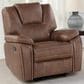 Steve Silver Katrine Manual Recliner in Chestnut Brown, , large