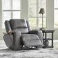 Ashley Brixworth Manual Zero Wall Recliner in Slate, , large
