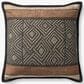Loloi 18" Square Throw Pillow in Black and Multicolor, , large