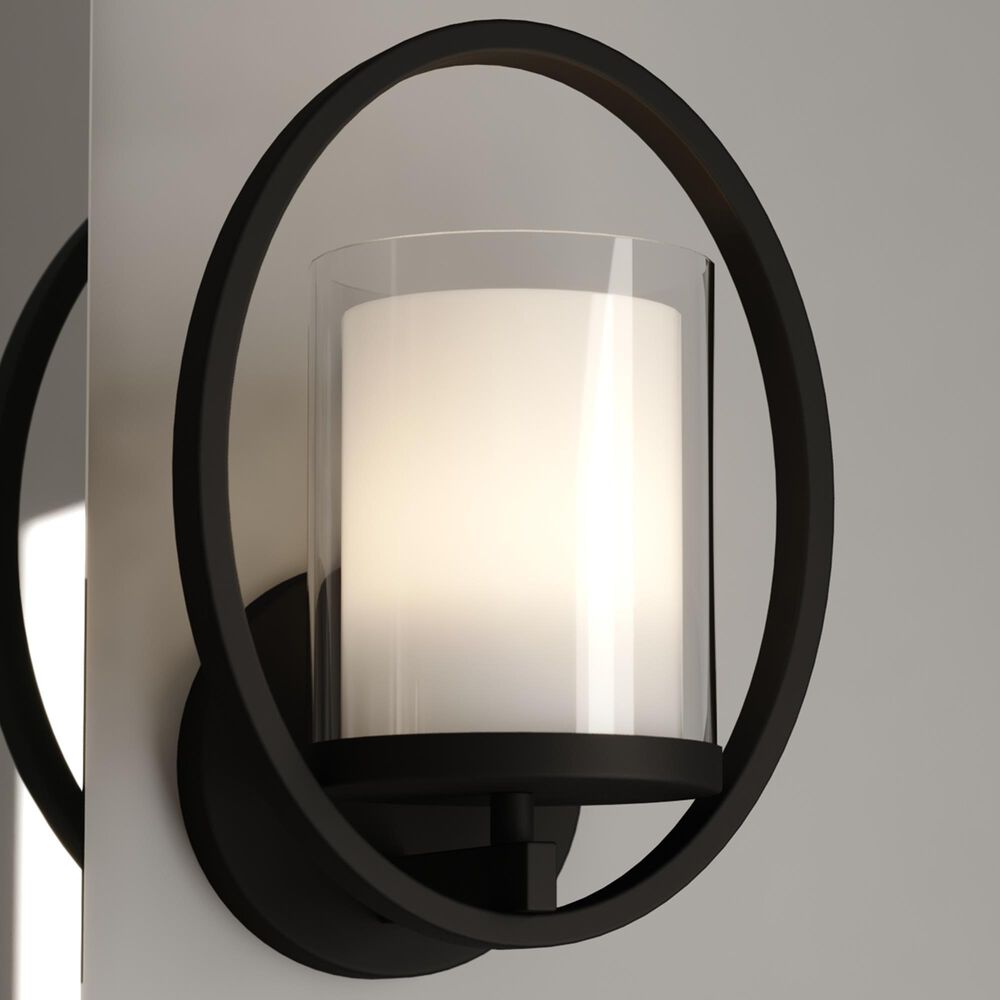 Vaxcel Princeton 1-Light Wall Sconce in Black, , large