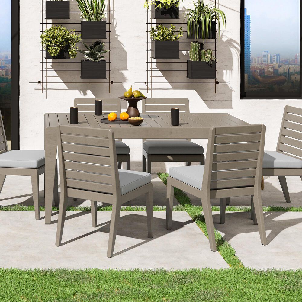 Homestyles Sustain Patio Dining Table in Stain Brown - Table Only, , large