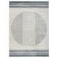 Nourison Astra Machine Washable ASW05 7"10" x 10" Ivory and Blue Area Rug, , large