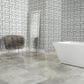 Dal-Tile Gamma Azure Blend 12"" X 12"" BASKET Natural Stone Mosaic Sheet, , large