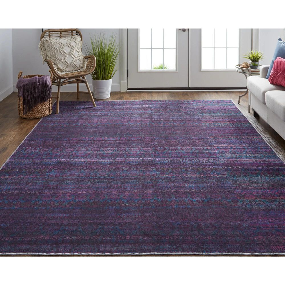 Feizy Voss 7&#39;10&quot; x 9&#39;10&quot; Black and Multicolor Area Rug, , large