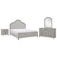 Legacy Classic Belhaven 4-Piece Queen Upholstered Panel Bedroom Set in Weathered Plank, , large