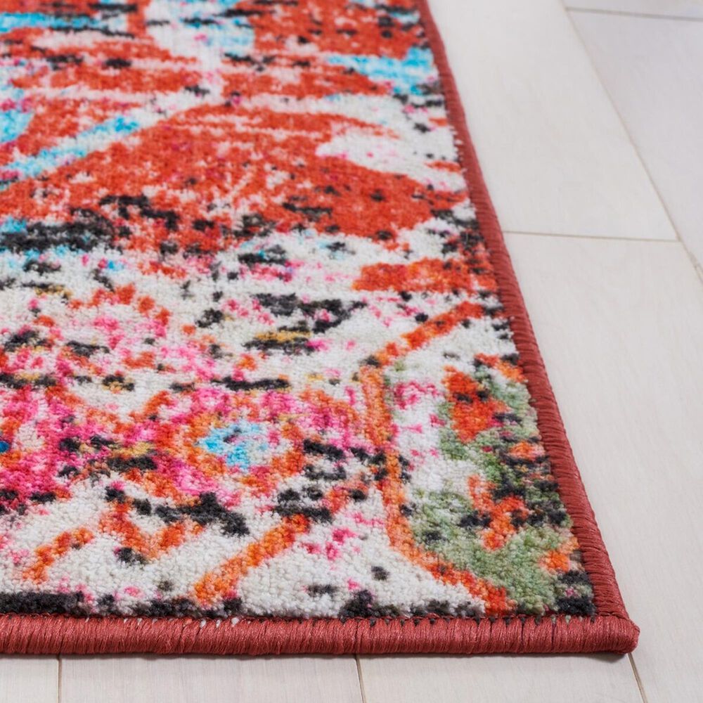 Safavieh Riviera 9&#39; x 12&#39; Orange and Light Blue Area Rug, , large